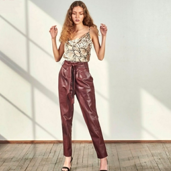 2/$25 CAMI LEOPARD PRINT COWL NECK MEDIUM - Picture 3 of 11